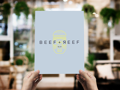 Beef + Reef Logo Mockup brand identity brand identity design brand identity designer branding branding design identitydesign logo logo design logodesign logos