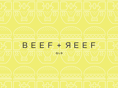 Beef + Reef Logo Pattern brand identity brand identity design brand identity designer branding branding design identitydesign logo logo design logodesign logos