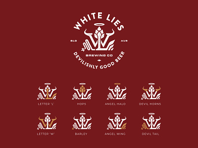 Whites Lies Brewing Logo Rationale brand identity brand identity design brand identity designer branding branding design identitydesign logo logo design logodesign logos