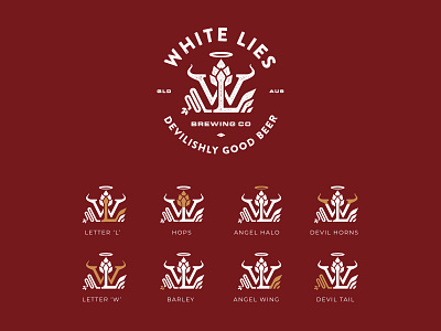 Whites Lies Brewing Logo Rationale