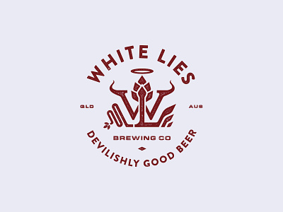 White Lies Brewing Logo Concept brand identity brand identity design brand identity designer branding branding design identitydesign logo logo design logodesign logos