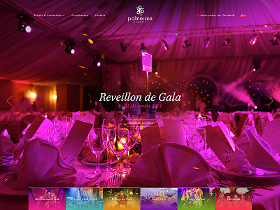 Palmeraie New Year celebrations homepage photo web webdesign