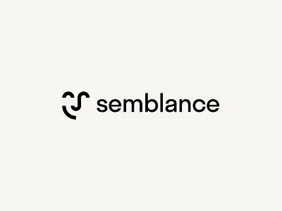 Semblance face logo minimal minimalism modern simple