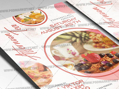 Annual Afternoon Tea Template - Flyer PSD