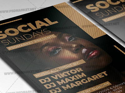 Social Sundays Template - Flyer PSD