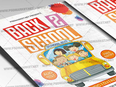 Back to School Template - Flyer PSD