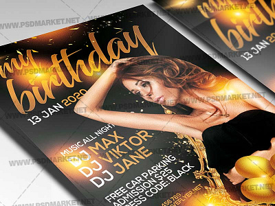 my birthday party flyer psd psdmarket 2