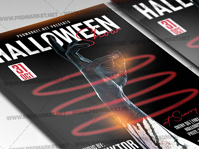 Halloween Show Template - Flyer PSD