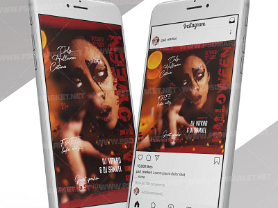 Halloween Madness - Instagram Post and Stories Template