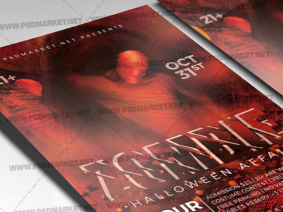 Halloween Zombie Template - Flyer PSD