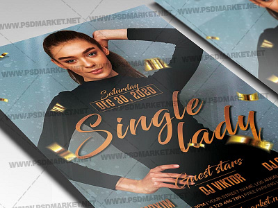 Single Lady Template - Flyer PSD