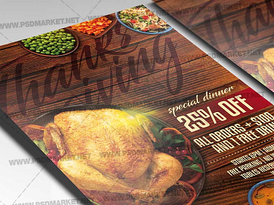 Thanksgiving 2020 Template - Flyer PSD happy thanksgiving pre thanksgiving party thanksgiving 2020 thanksgiving celebration thanksgiving dinner flyer thanksgiving flyer