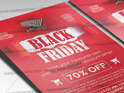 Black Friday Template - Flyer PSD black friday black friday deal black friday offer black friday sale discount sale flyer