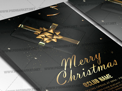 Merry Christmas Template - Flyer PSD