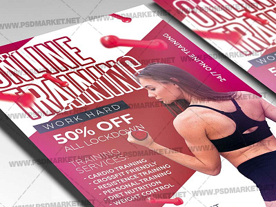 Online Training Template - Flyer PSD