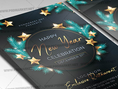 NYE Party Template - Flyer PSD