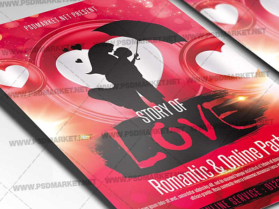 Story of Love Template – Flyer PSD