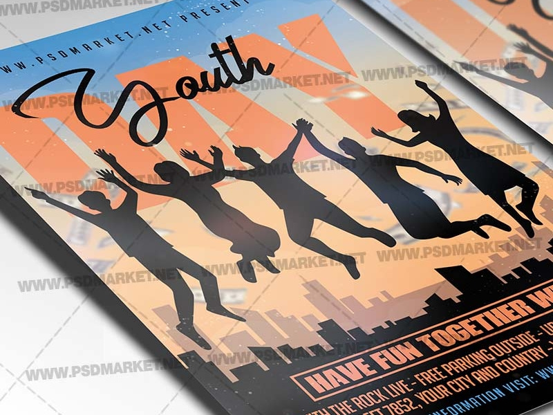 Youth Day Event Flyer - PSD Template youth day poster youth day flyer design youth day flyer youth day world youth day psd print international youth day happy youth day friends flyer design design psd