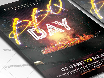 BBQ Day Event Flyer - PSD Template