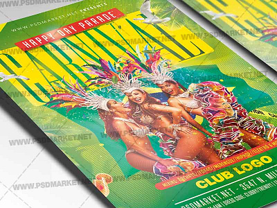 Carnival of Brazil Flyer - PSD Template