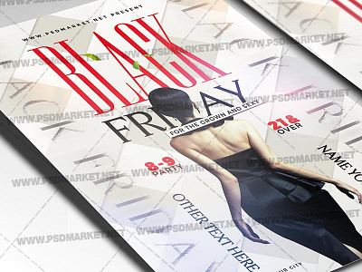 Black Friday Party Flyer - PSD Template