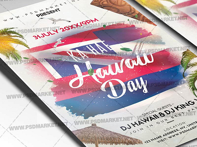Ka Hae Hawaii Day Flyer - PSD Template flag day flyer flag day poster hawaii day hawaii day design hawaii day flyer hawaii day poster hawaii day print independence day flyer ka hae hawaii day