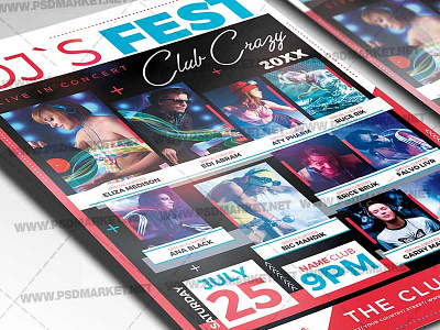 DJ Festival Flyer - PSD Template dj day flyer dj festival 2020 dj festival flyer dj festival poster dj flyer dj guest flyer dj guest poster dj party flyer dj release concert flyer event flyer event poster flyers flyers example party flyer examples poster template