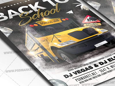 Back to School Night Flyer - PSD Template back 2 school flyer back to school design back to school events back to school flyer back to school graphics back to school poster back to school psd template back to school sales back2school backtoschool school flyer design school flyer templates