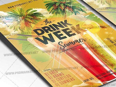 Drink Week Flyer - PSD Template