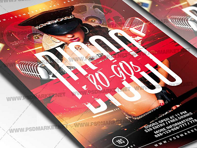 Disco 90s Flyer - PSD Template