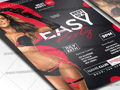 Easy Party Flyer - PSD Template