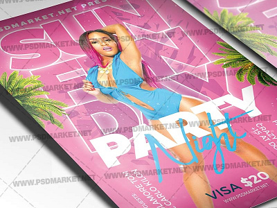 Sunday Funday Party Flyer - PSD Template