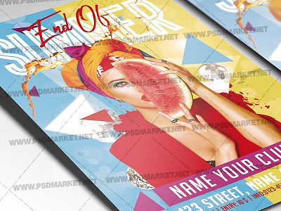 End of Summer Flyer - PSD Template buy summer flyer summer design summer photoshop summer poster summer poster template summer print summer psd template summer template the end of summer flyer the end of summer poster