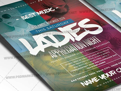 Ladies Appreciation Night Flyer - PSD Template bad girls girls girls night girls night flyer girls night out flyer girls night out poster girls night poster ladies ladies night ladies night out flyer ladies night out poster night out party in bed pink sexy girls sexy legs sexy night