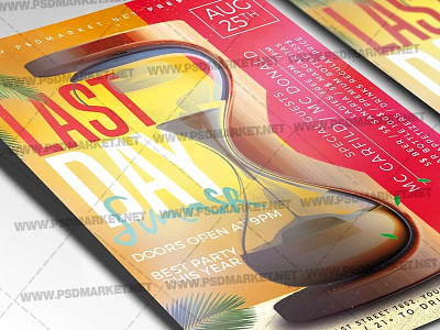 Last Day Summer Flyer - PSD Template