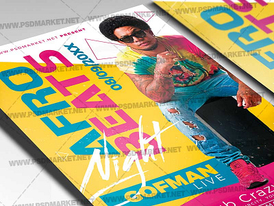 Afro Beats Flyer - PSD Template