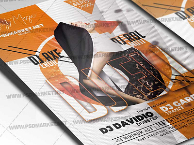 DJ Night Party Flyer - PSD Template