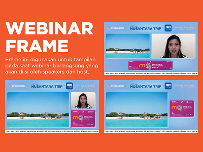 Webinar Frame Virtual Trip branding design event graphic design poster