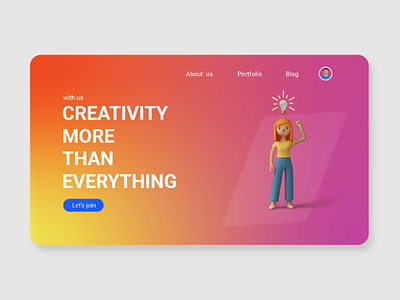 Exploration - Landing Page for Creative Community