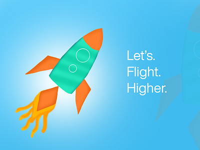 01. Illustration Exploration: Rocket to the sky design graphic design illustration