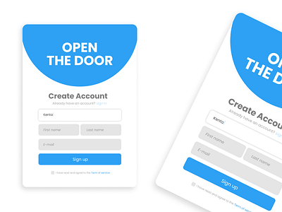 5. Exploration Form Login Smart-door Application application design graphic design ui