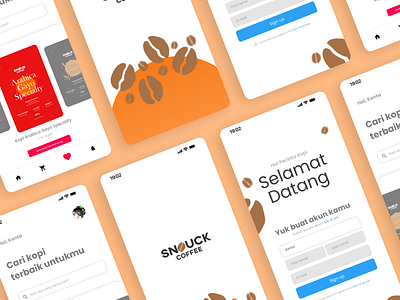 8. Exploration - Snouck Coffee App (3) design graphic design ui ui ux