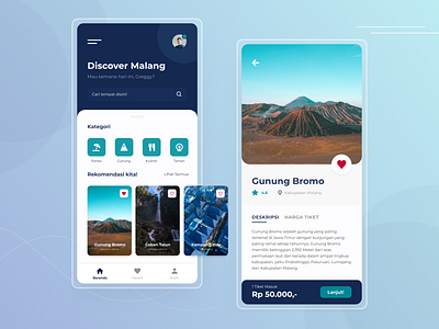 Travel App android android app application blue clean dashboard ui details ios minimal mobile mobile app design mobile ui modern profile travel travel app ui uidesign vacation