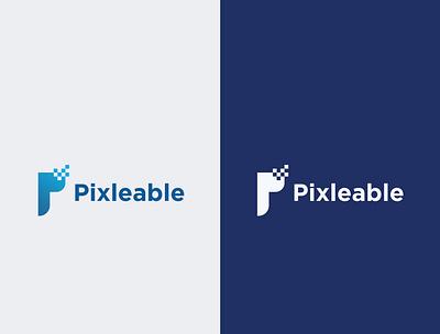 Pixleable logo app brandimple logo branding design icon illustration logo modern typography ui vector