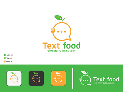 Text food logo design app apps brandimple logo branding design food app food logo icon illustration logo modern text food typography vector