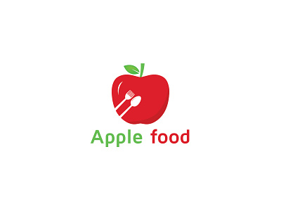 Apple food app app design apparel apple food brandimple logo branding design icon illustration logo modern typography vector