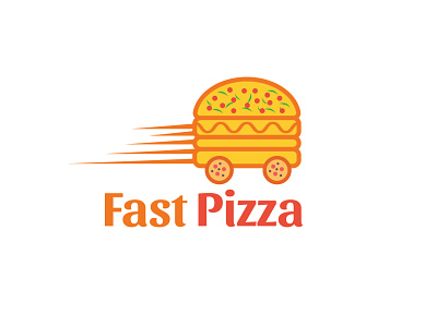 Fast pizza logo