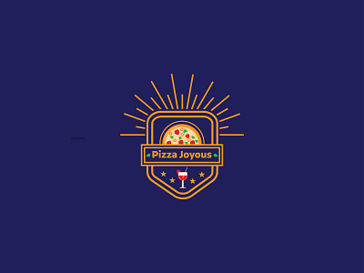 Pizza Joyous app brandimple logo branding design digital dribbble food app food delivery food illustration food truck icon illustration logo modern photoshop pizza logo typography vector