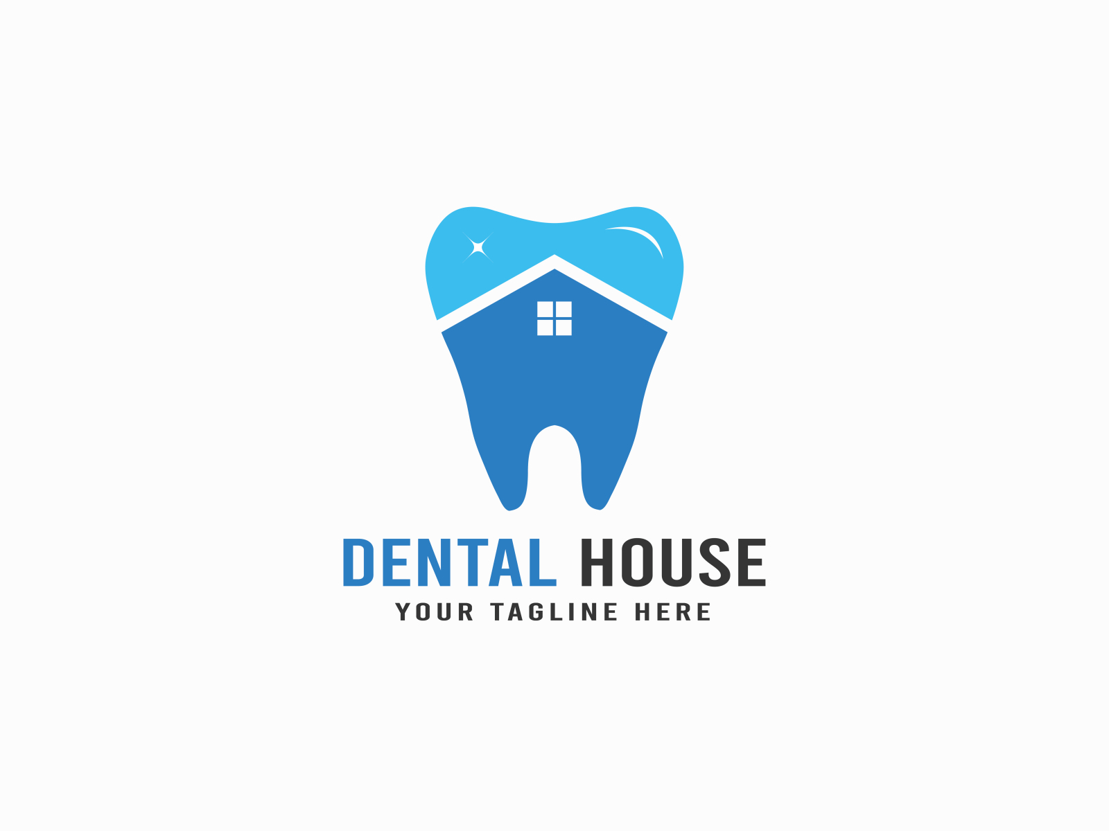 Dental house logo by Logo intro & twitch GFX Designer on Dribbble