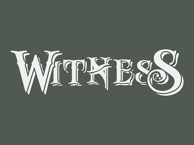 Witness Logo band branding illustrator logo metal